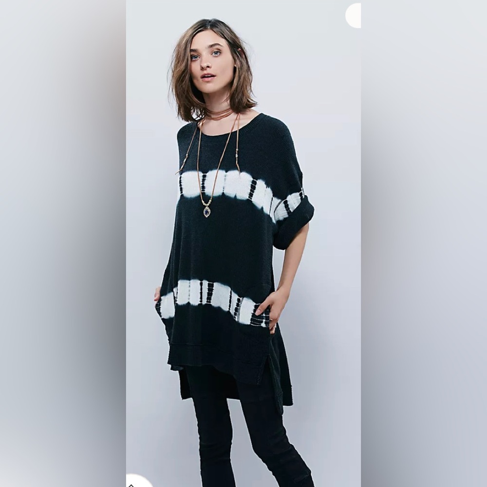 Free people canyon tunic black XS